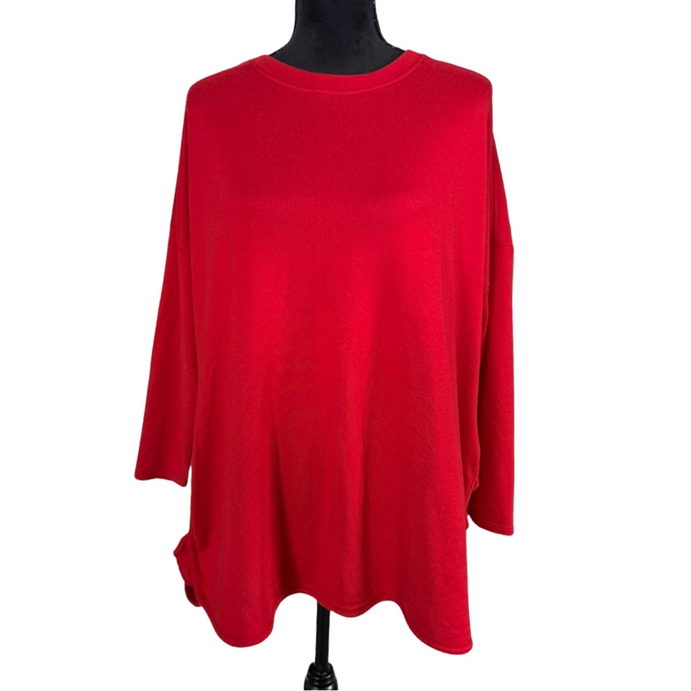 Red Ruffled‎ Sleeve Top - Picture 5 of 7